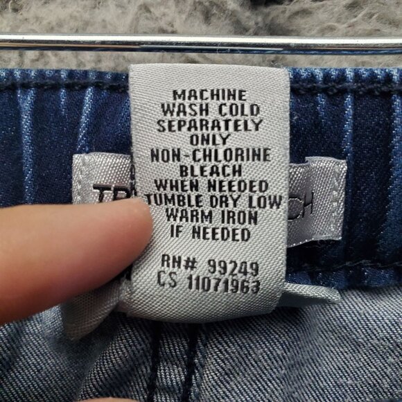 Catherines Jeans Womens 1X  18/20W Blue True Stretch Denim Straight - Picture 3 of 11